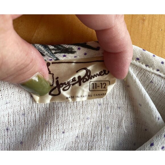 Vintage 80s summer dress, assorted belt, cream white, green red ombre floral - Picture 8 of 8